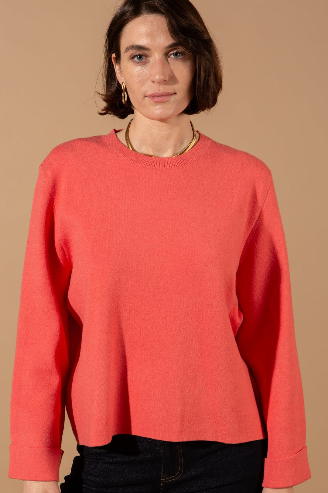Cashmere Feel Bell Sleeve Jumper