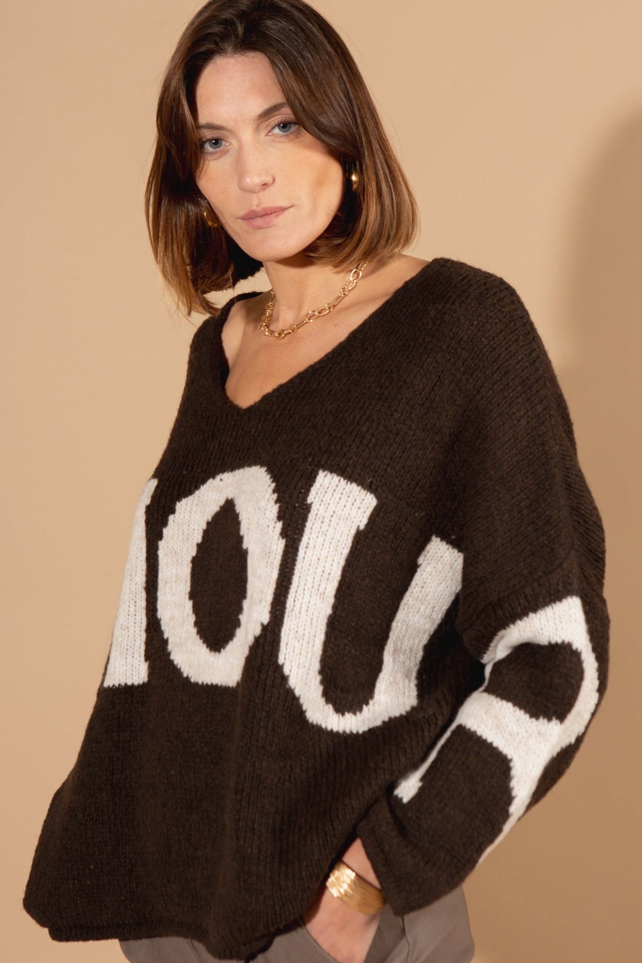 Oversized Amour Jumper
