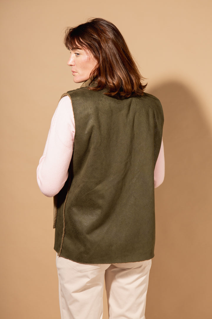 Plain Faux Fur Gilet