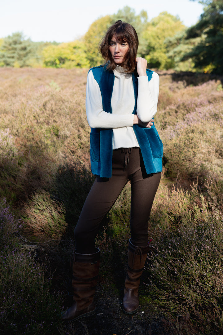 Plain Faux Fur Gilet