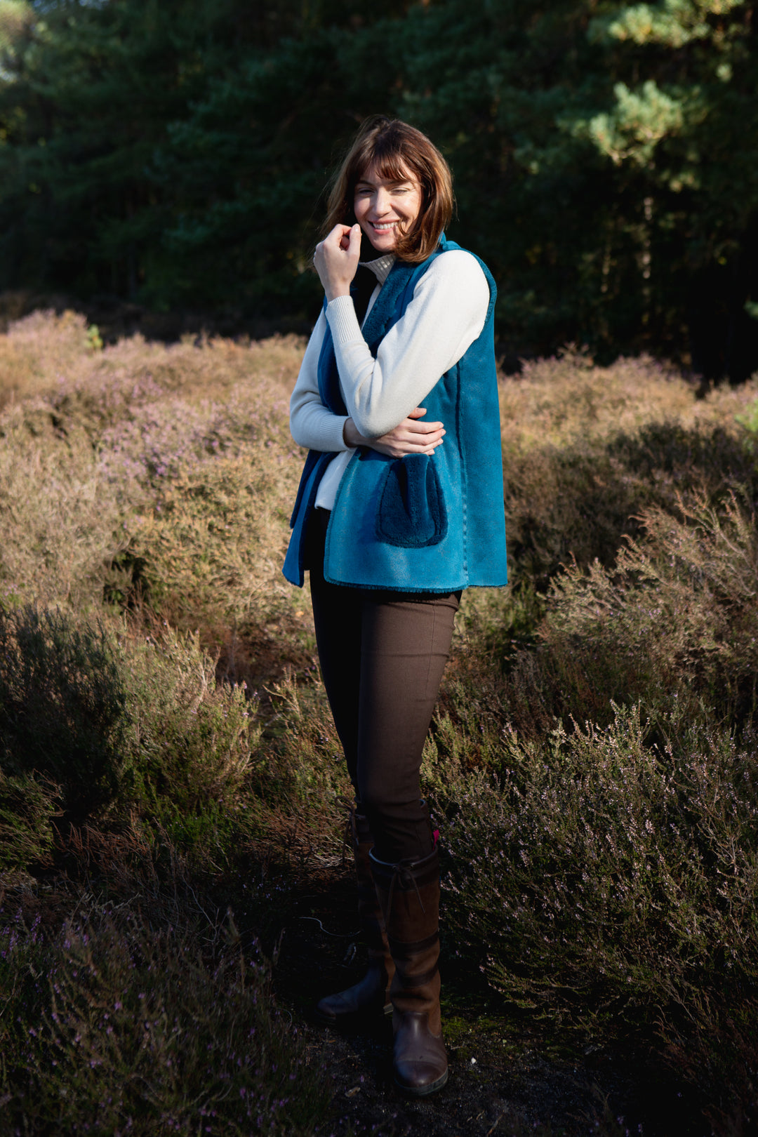 Plain Faux Fur Gilet