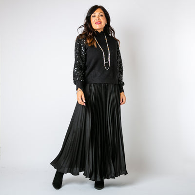 Pleated Cocktail Skirt