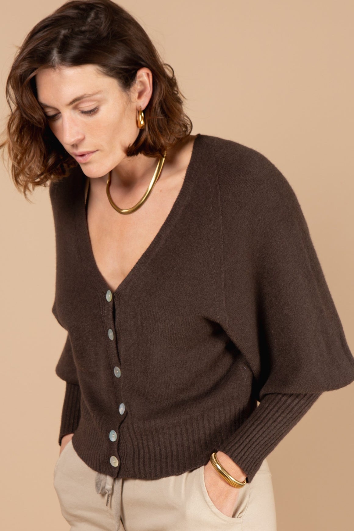 Puff Sleeve Cardigan