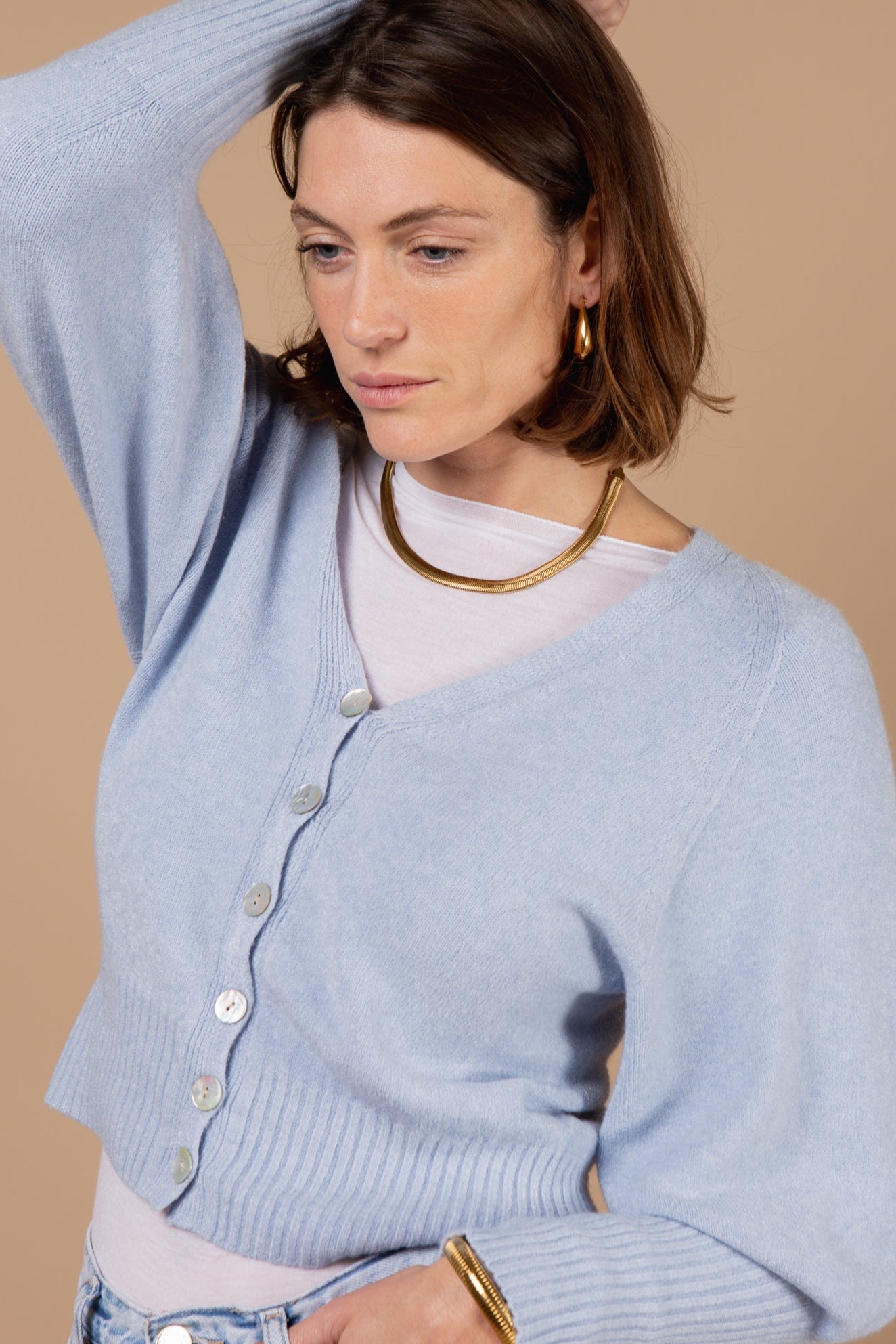 Puff Sleeve Cardigan