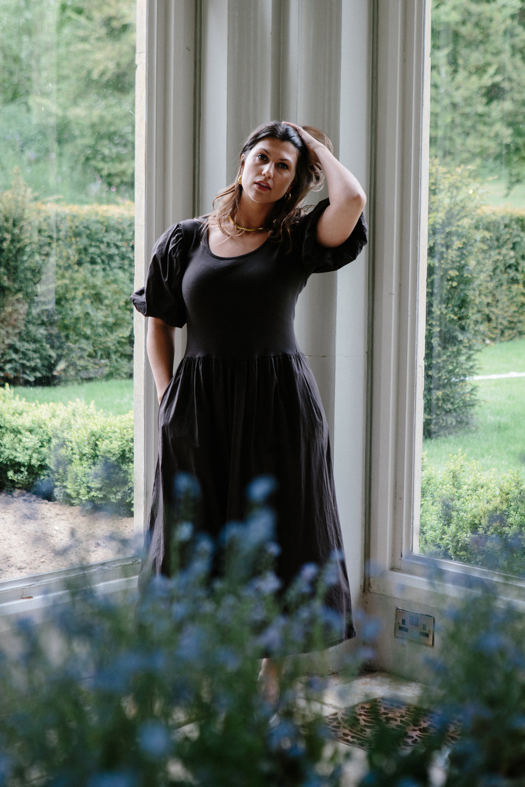 Puff Sleeve T-Shirt Dress