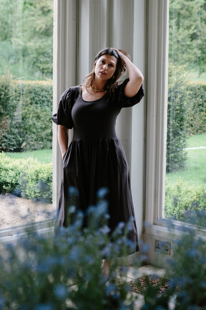 Puff Sleeve T-Shirt Dress