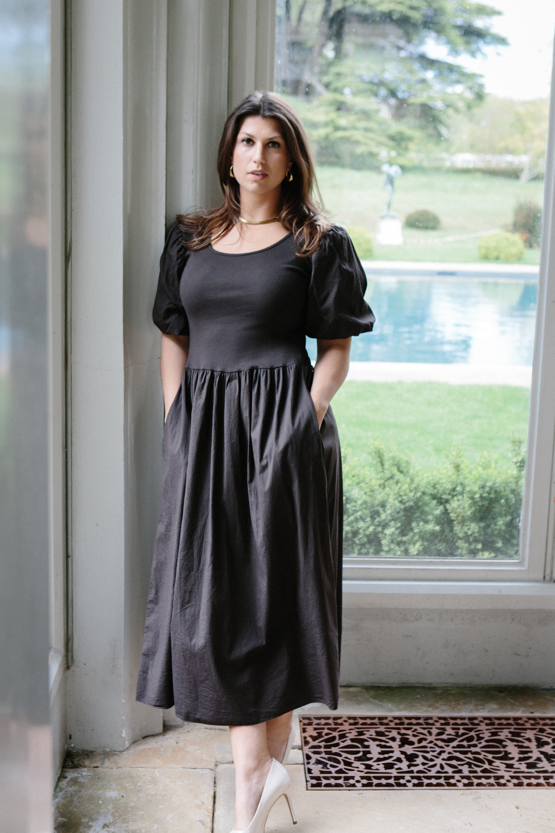 Puff Sleeve T-Shirt Dress
