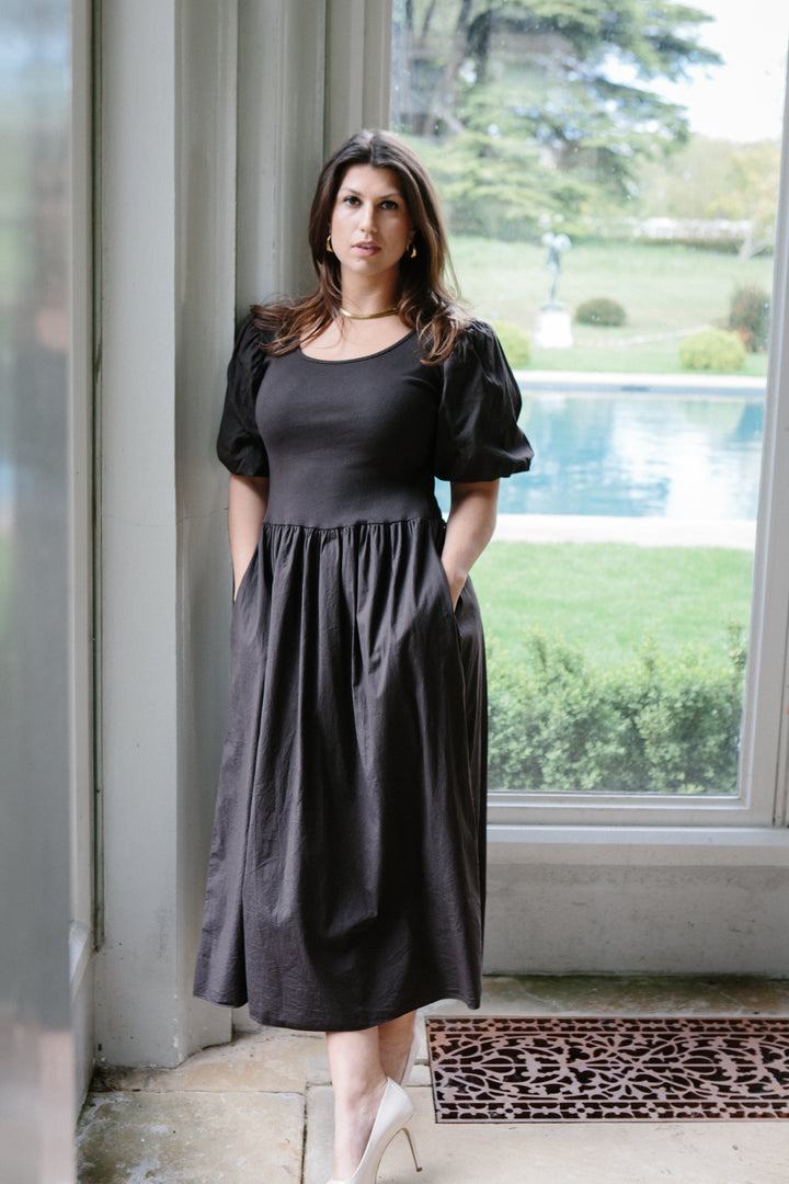 Puff Sleeve T-Shirt Dress