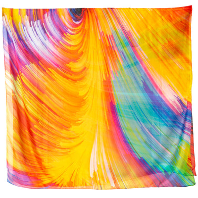 The Rainbow Lights silk scarf which makes a great present for someone special