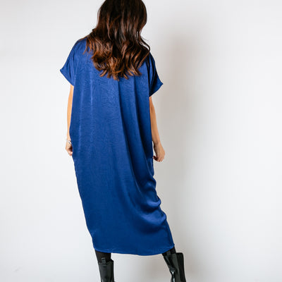 Satin Kaftan Dress