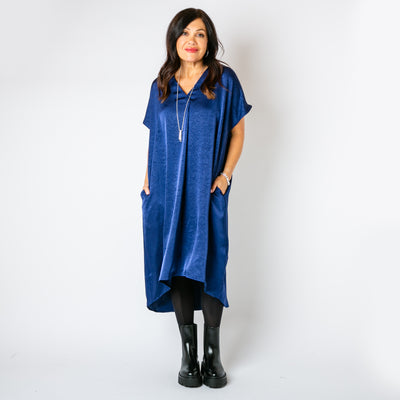 Satin Kaftan Dress