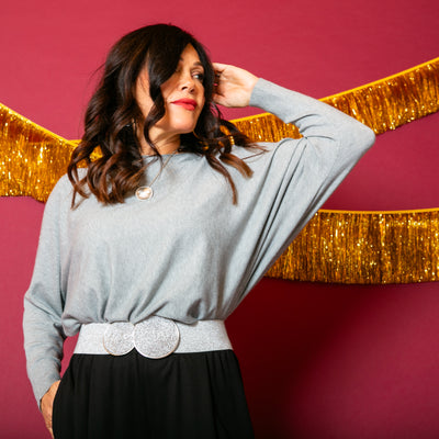 Shimmer Batwing Jumper