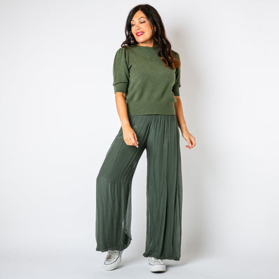 Silk Blend Trousers