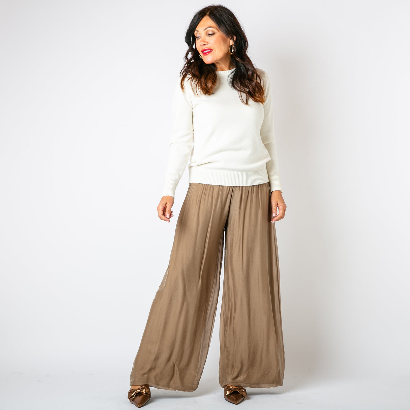 Silk Blend Trousers