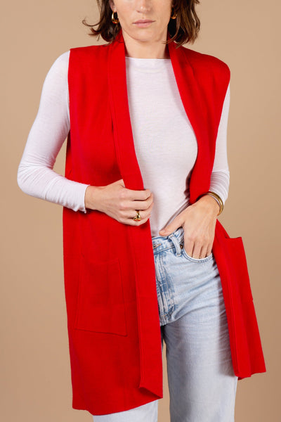 Sleeveless Knitted Jacket