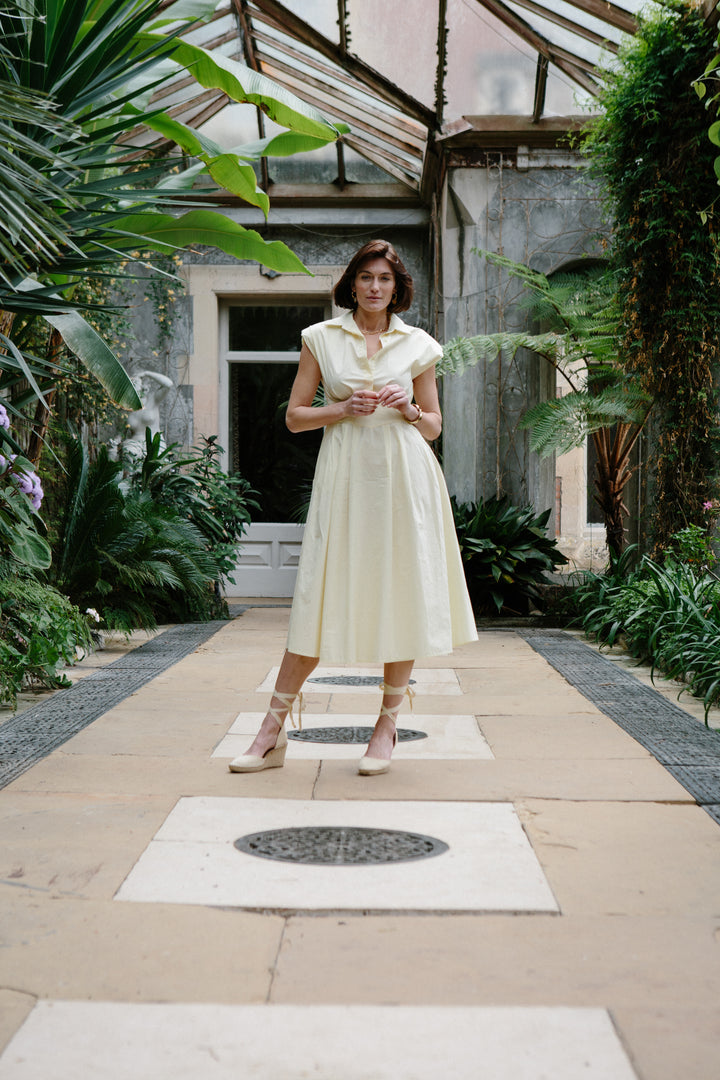 Sleeveless Collar Dress