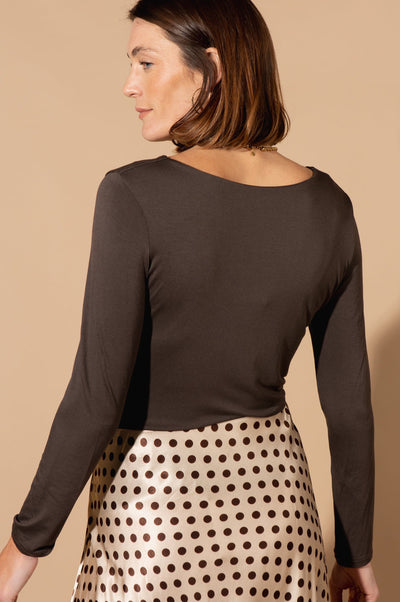 Round Neck Long Sleeve Top