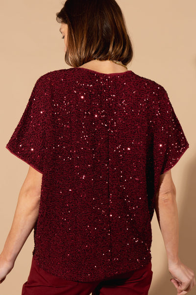 Boxy Sequin T-Shirt