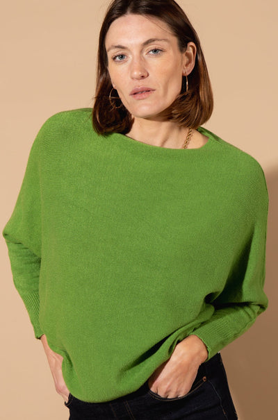 Round Neck Batwing Jumper