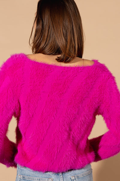 Textured V-Neck Jumper