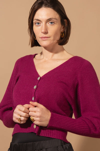 Puff Sleeve Cardigan