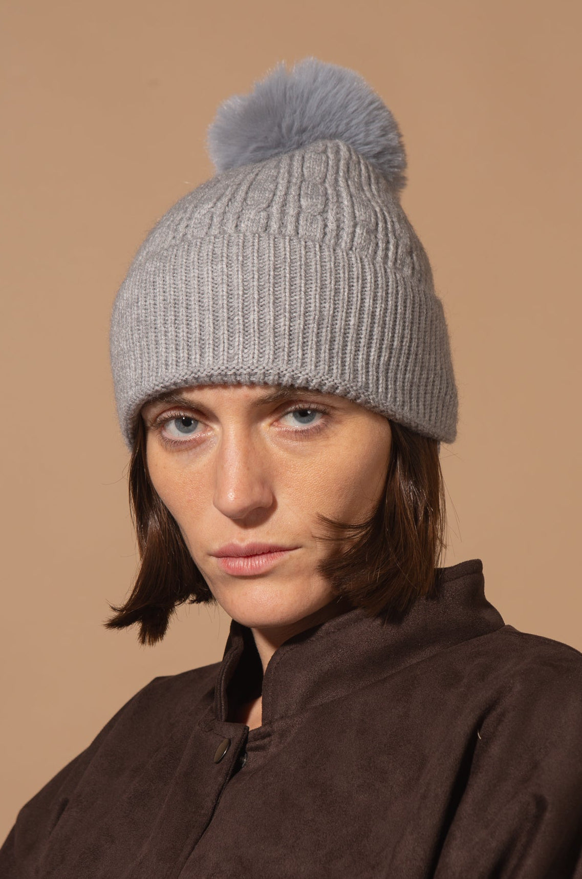 Maddie Cable Knit Bobble Hat