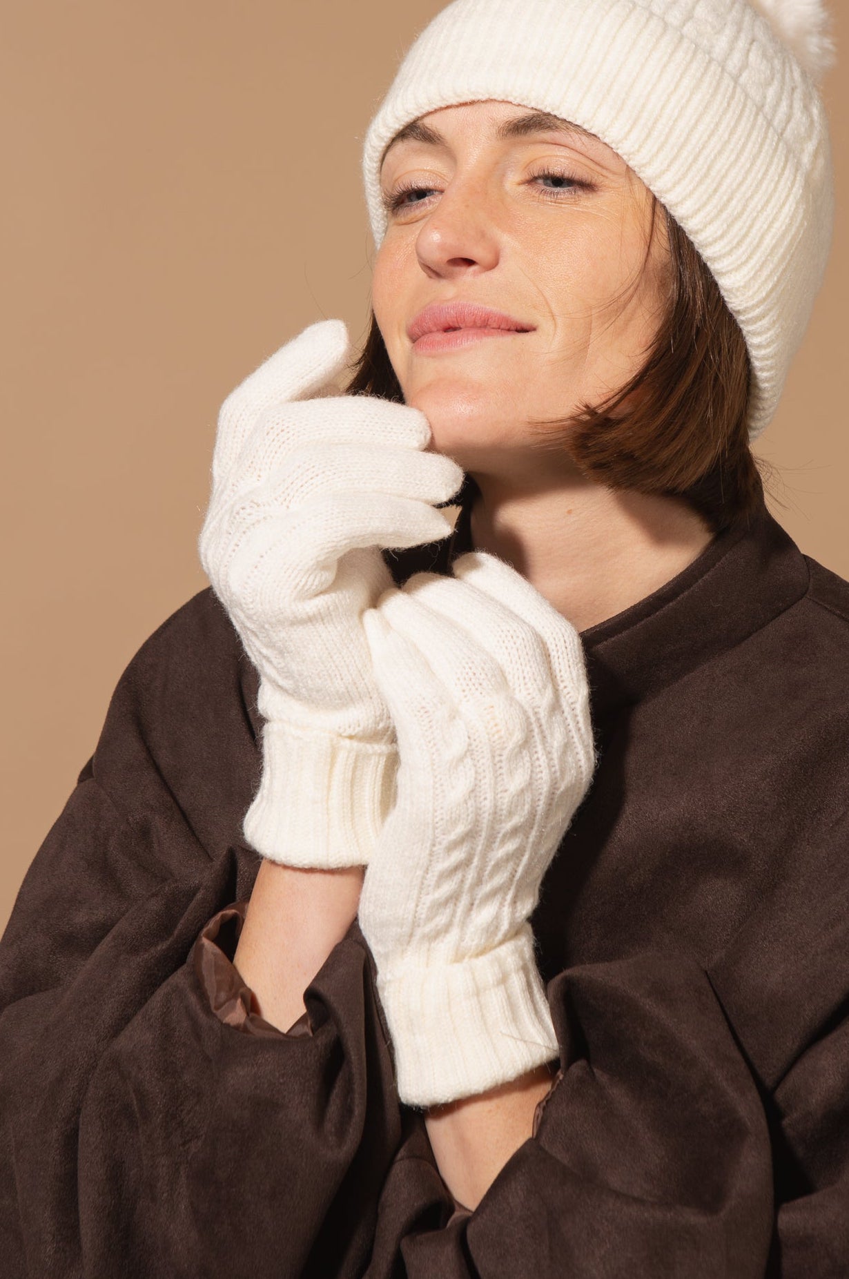 Maddie Cable Knit Gloves