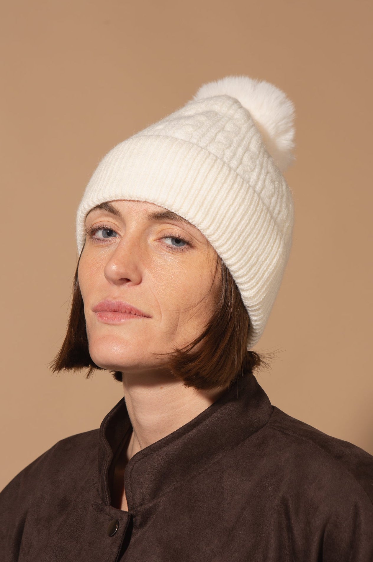 Maddie Cable Knit Bobble Hat