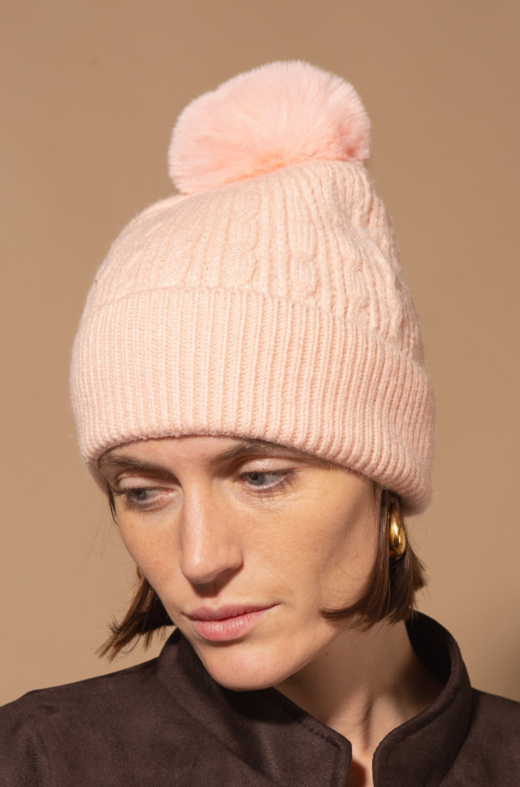 Maddie Cable Knit Bobble Hat