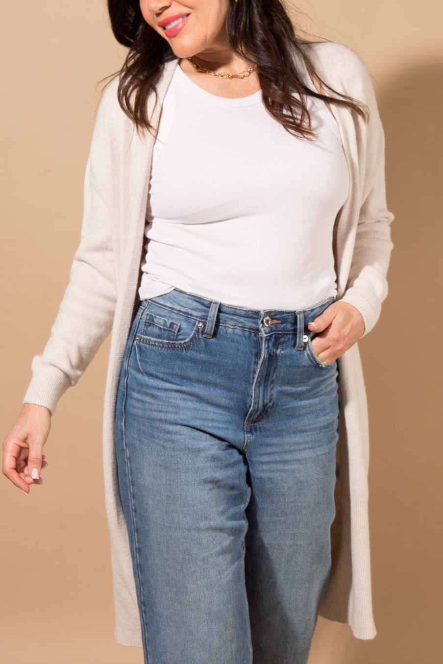 Soft Knit Longline Cardigan