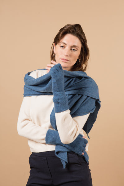 Eliza Cashmere-Mix Fingerless Gloves