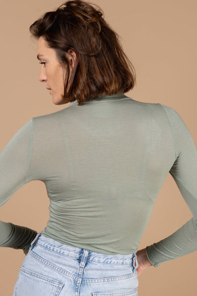 Cashmere-Mix Roll Neck Layering Top