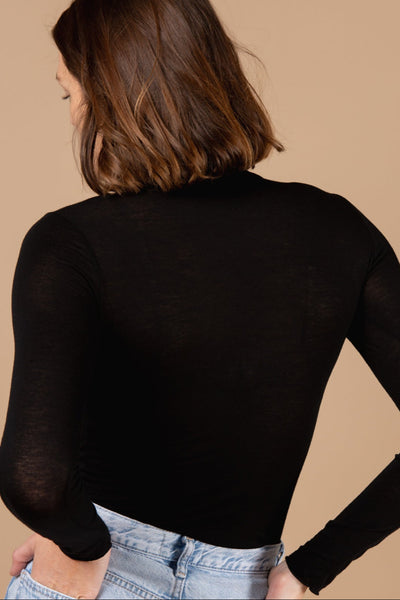 Cashmere-Mix Roll Neck Layering Top