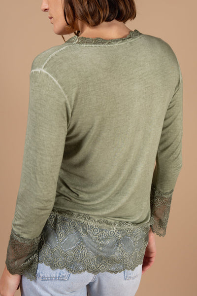 Lace Trim Top