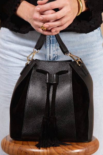 Henley Leather & Suede Handbag