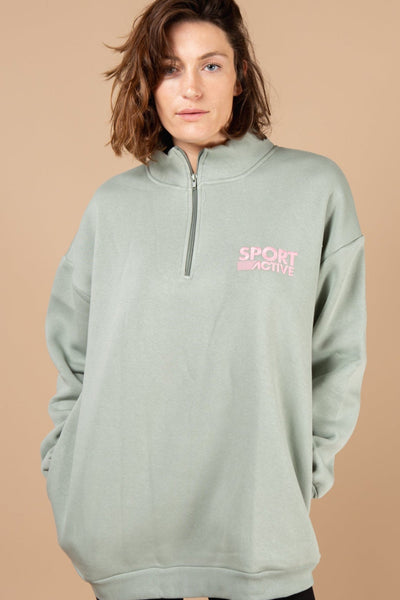 Brooklyn Zip Sweatshirt