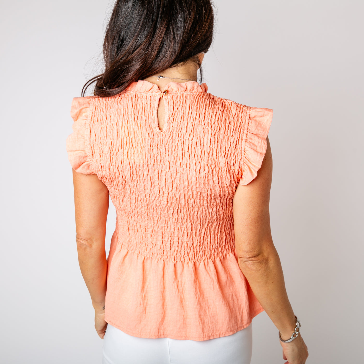 Textured Peplum Top