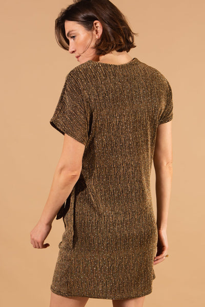 Tie front Shimmer Dress