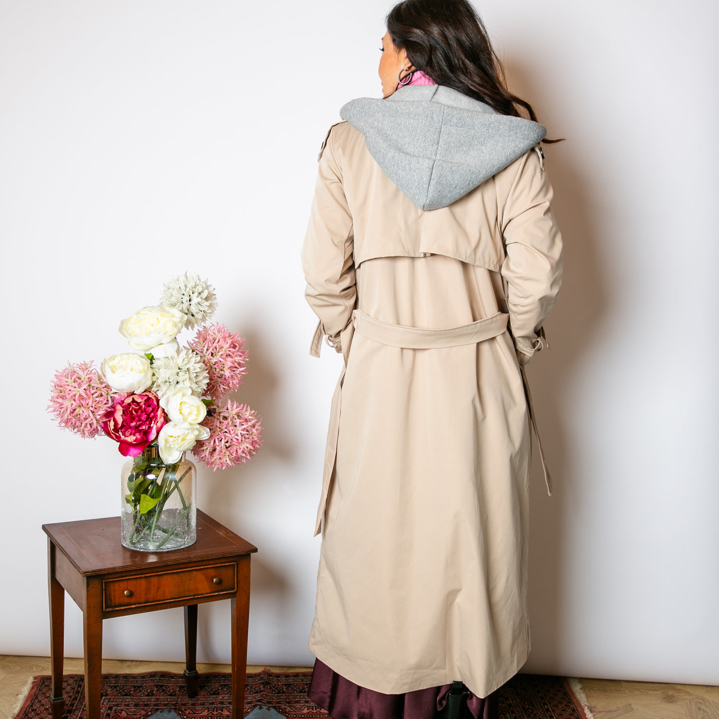 Trench Coat with Hood