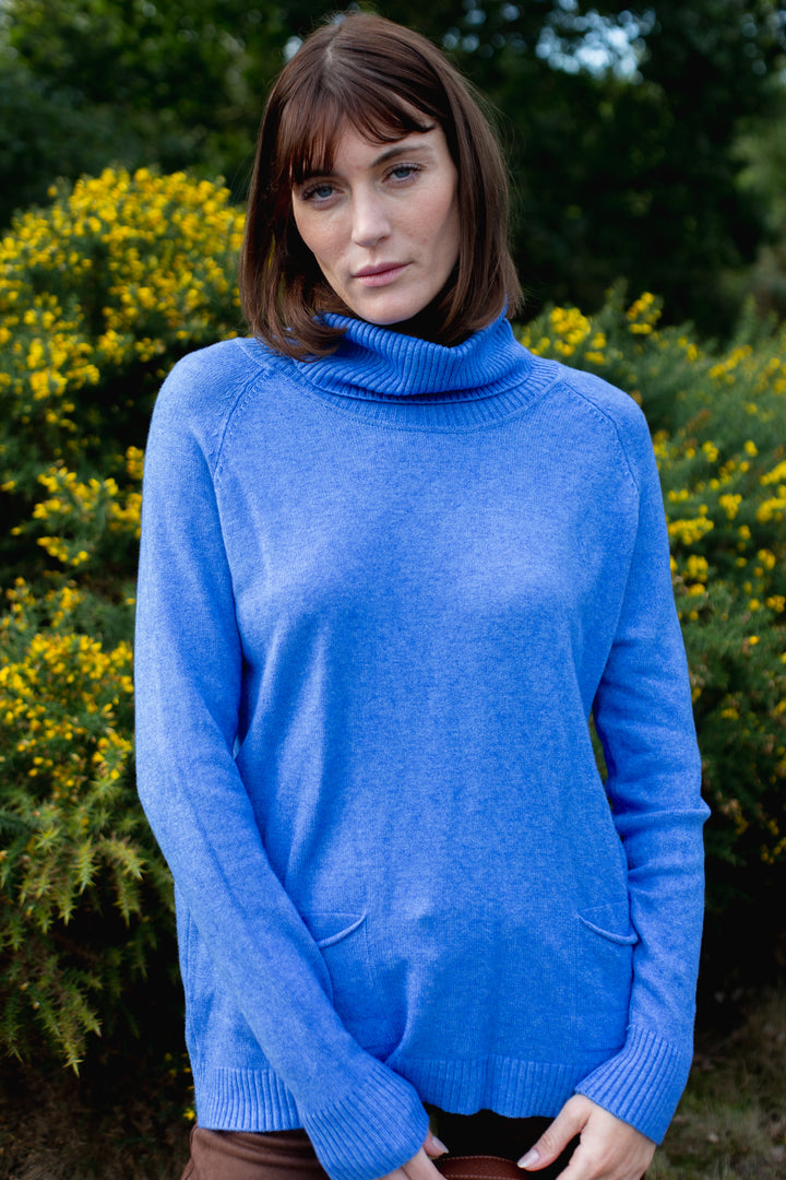 Two Pocket Roll Neck Jumper