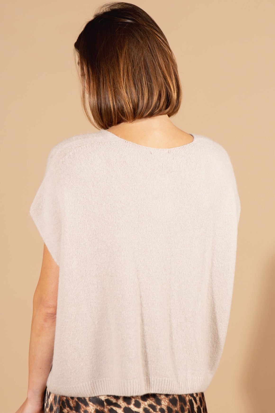 V-Neck Sleeveless Jumper