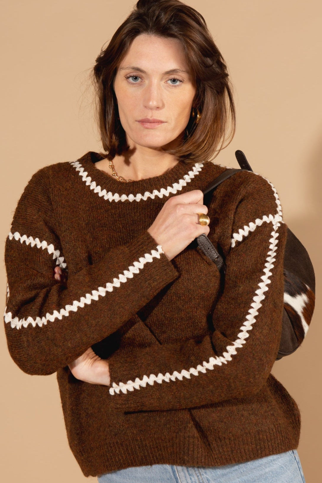 Zigzag Trim Jumper