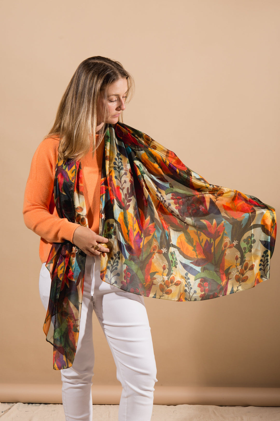 Enchanted Wood Silk Scarf