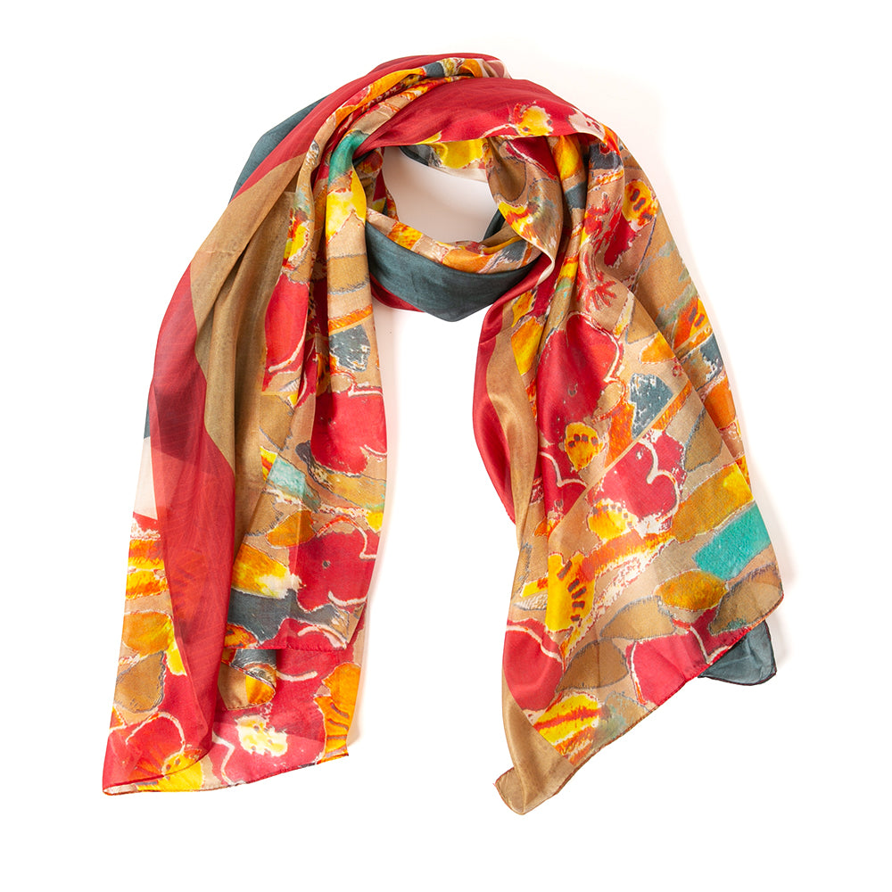 The Fruit Bowl Silk Scarf which is perfect for making a bold statement