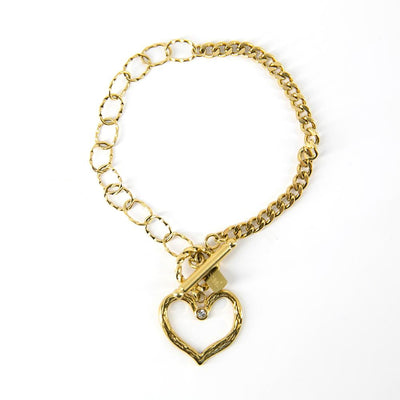 Caris-womens-bracelet-jewellery-heart-pendant-with-diamante-detail-large-link-chain-detail-gold