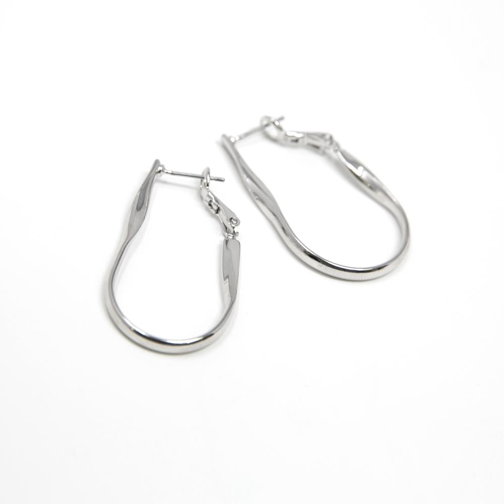 Ezra-Womens-Earrings-Silver-Plated-Twisted-Medium-Hoop-Design-Womens-Jewellery
