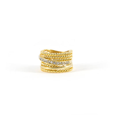 Henri-Ring-Gold-Plated-Twisted-Band-Diamante-Band-Statement-Jewellery
