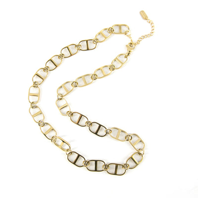 Kennedy-womens-large-link-oval-chain-feature-necklace-gold-jewellery