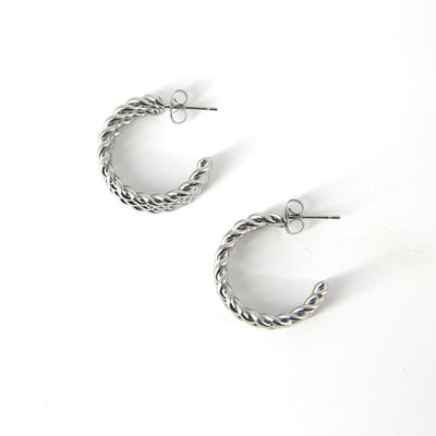 Laurie-womens-medium-hoop-earrings-twisted-metal-detail-jewellery-silver