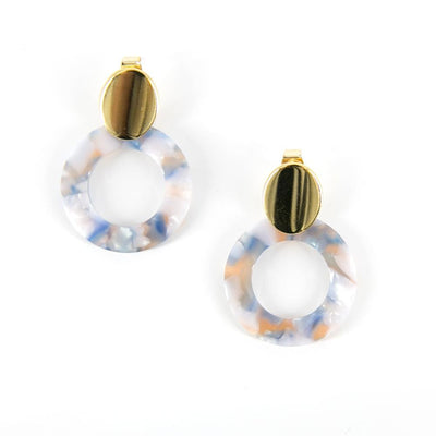 Lexi-drop-earrings-gold-metal-oval-stud-sky-blue-tortoiseshell-effect-pendant-womens-jewellery